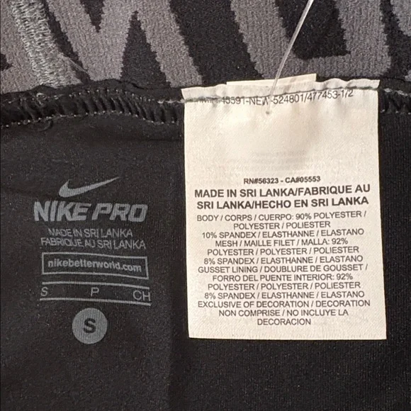 NWT [Nike] Base Layer Compression Under Athletic Black 3/4 Leggings Men’s Small - Picture 6 of 6